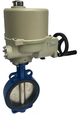 Затвор дисковый поворотный ABRA Ду100 Ру16 BUV-VF826D, межфланцевый, корпус - чугун, диск - чугун, с электроприводом, EPDM в Волгограде