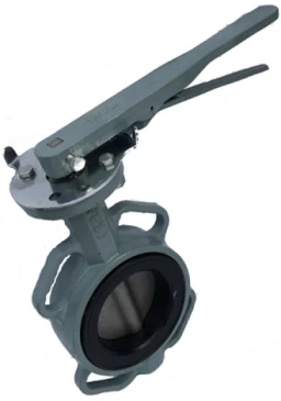 Затвор дисковый поворотный ABRA Ду200 Ру16 BUV-VF863D, межфланцевый, корпус - чугун, диск - нержавеющая сталь, рукоятка, NBR в Волгограде