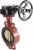 Затвор дисковый поворотный ABRA Ду450 Ру16 BUV-VF843D, межфланцевый, корпус - чугун, диск - бронза, редуктор, NBR в Волгограде