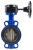 Затвор дисковый поворотный ABRA Ду450 Ру16 BUV-VF826D, межфланцевый, корпус - чугун, диск - чугун, редуктор, EPDM в Волгограде